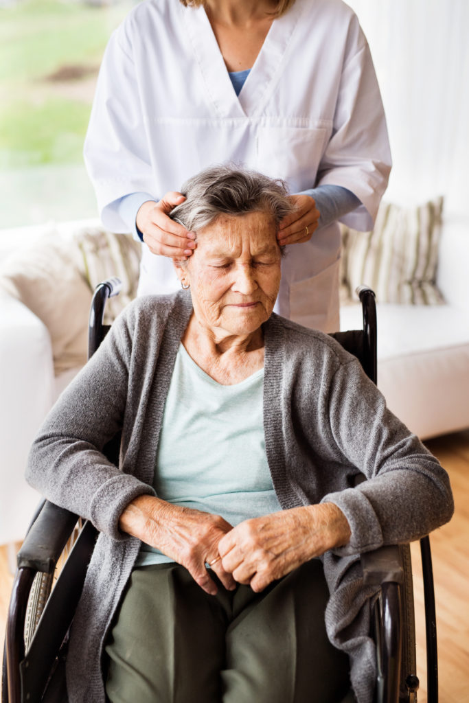 Massage therapy in a wheelchair can help with pain relief, circulation and overall feelings of well-being.